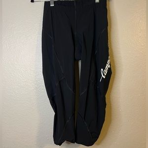 Campagnolo Men's Cycling Shorts Size S Black Signature logo Stretch Quick-dry